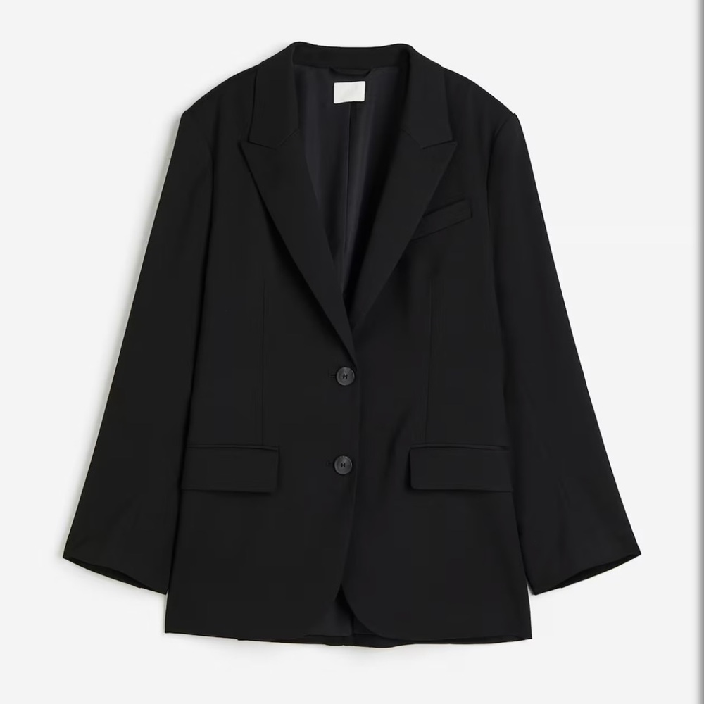 Black Oversized H&M Blazer Jacket